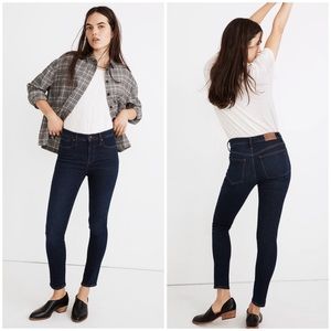NWT Madewell 9" Mid-Rise Skinny Jeans in Orland Wash - Size 23